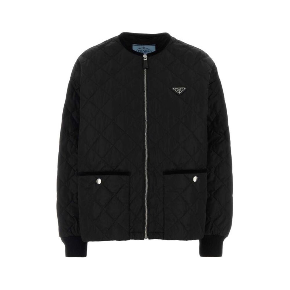 Prada Women Black Polyester Jacket